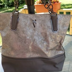 Two-tone gret Simply Vera shoulder bag